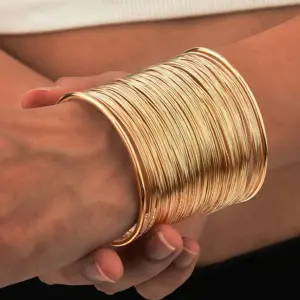 Pulsera chapada en oro